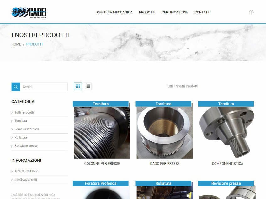 Officina Meccanica Cadei S.r.l. | Progetto Dvm Service S.r.l.